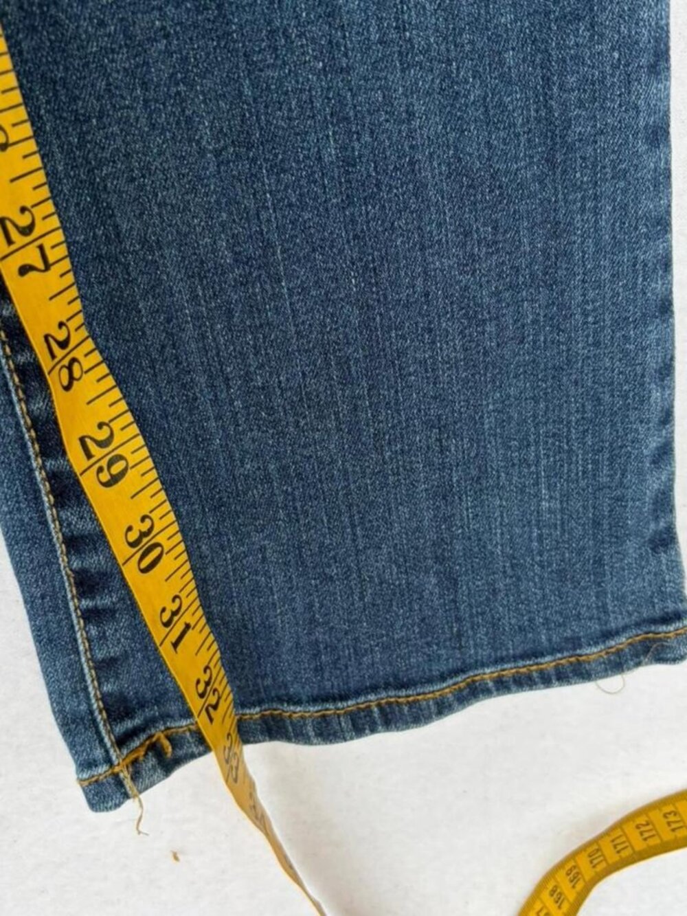 Arizona Jeans Low-rise Medium Wash Bootcut Denim Jeans Sz 5 Long y2k 2000s vtg - Picture 7 of 7